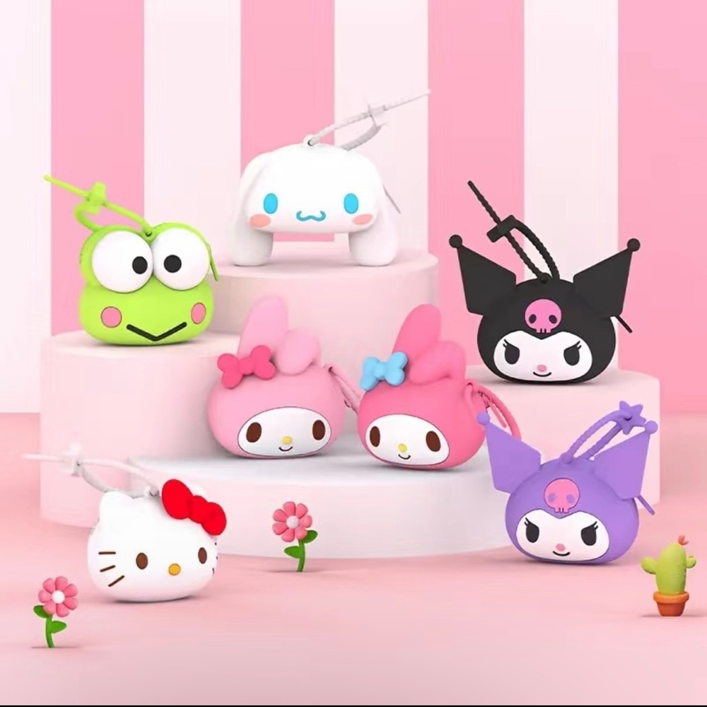 Sanrio Character Mini Bags - Pink, White, Black, Green